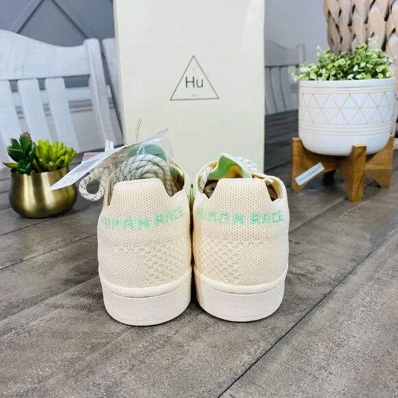 New Adidas Superstar Pharrell Primeknit Cream Men's Sneakers Size 8.5 - Picture 5 of 10